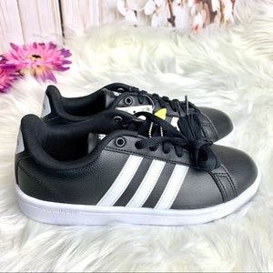 Adidas leather Cloudfoam advantage sneaker